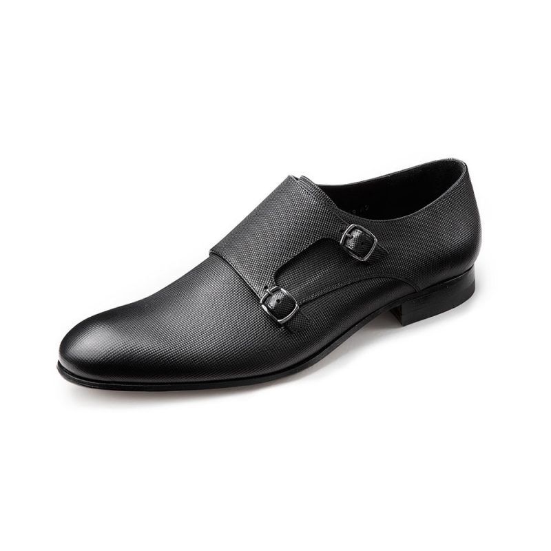 Wilvorst Black Buckle Shoes - Tom Murphy's Formal and Menswear