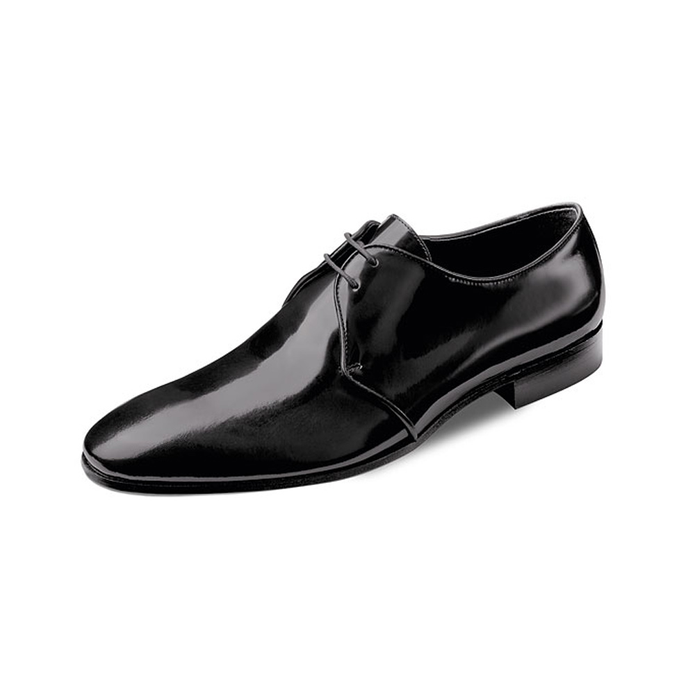 Wilvorst Black Gloss Shoes - Tom Murphy's Formal and Menswear