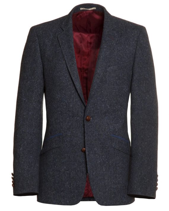 Navy Blue Fleck Tweed Jacket - Tom Murphy's Formal and Menswear