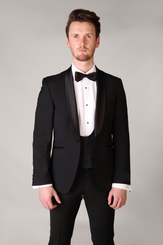 Shawl Collar Black Tuxedo Super Fine Wool - Tom Murphy's Formal and ...