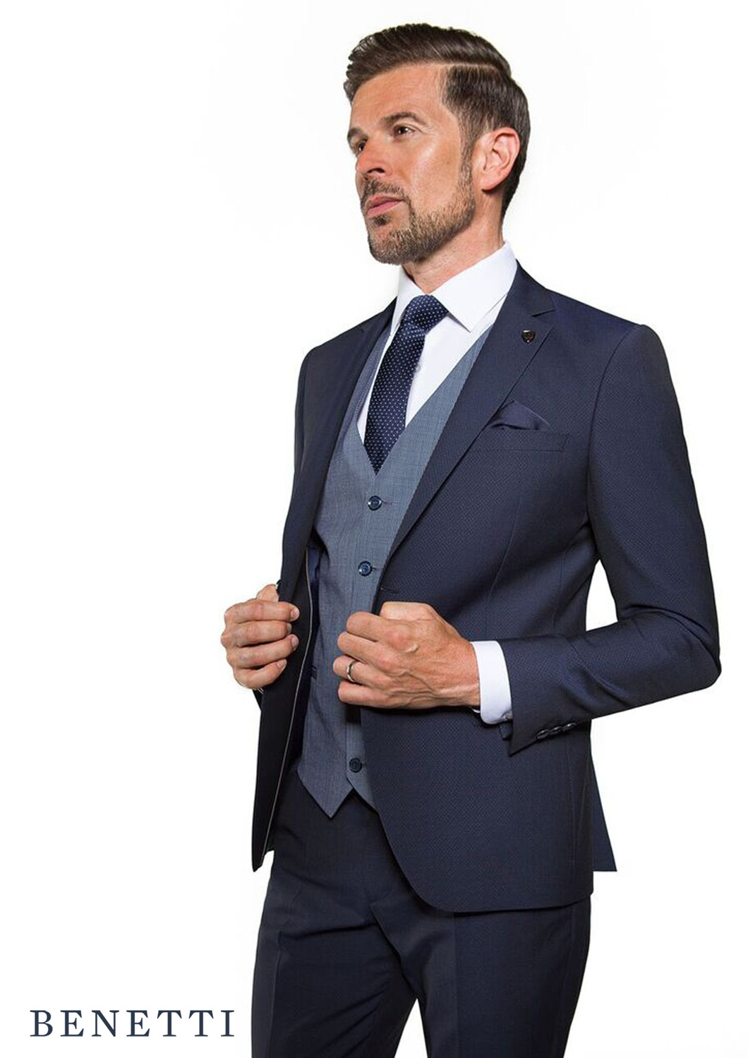 Cusack Navy Suit with Antalya Waistcoat - Tom Murphy's Formal and Menswear