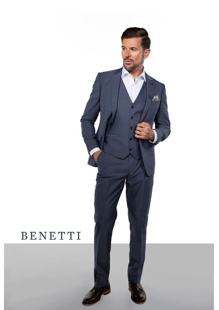 James Grey 3 Piece Benetti Suit - Tom Murphy's Formal and Menswear
