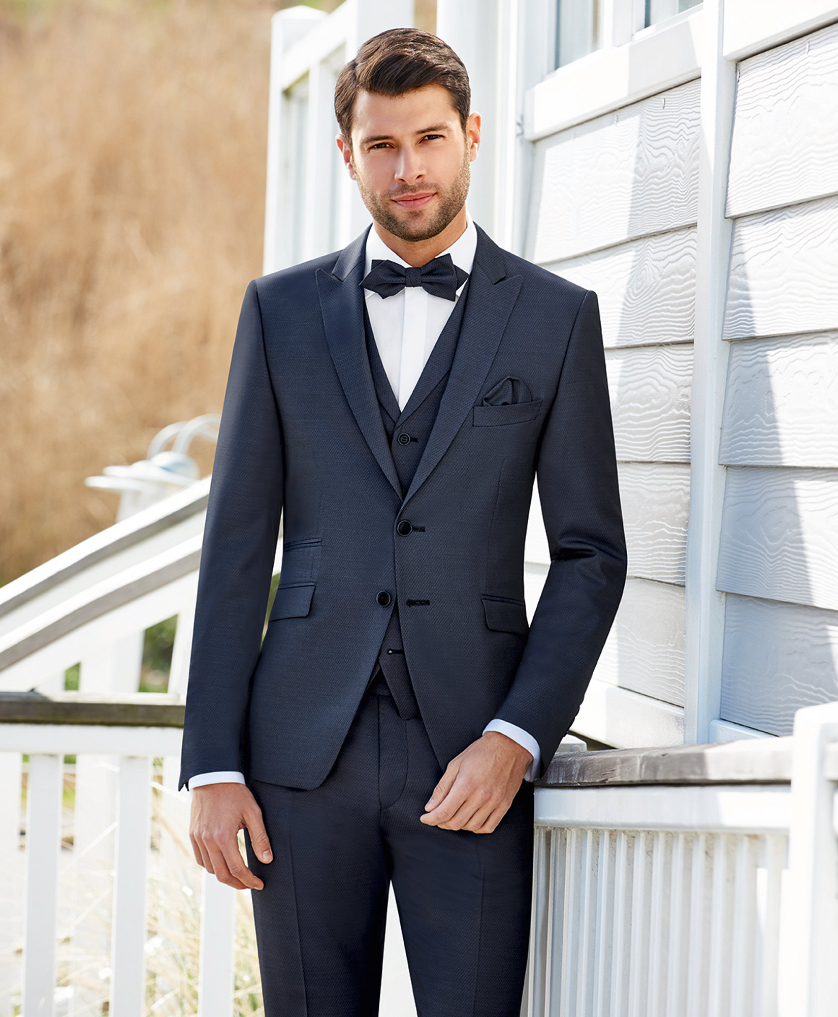 Midnight Blue Trend 3 Piece Wedding Suit - Tom Murphy's Formal and Menswear