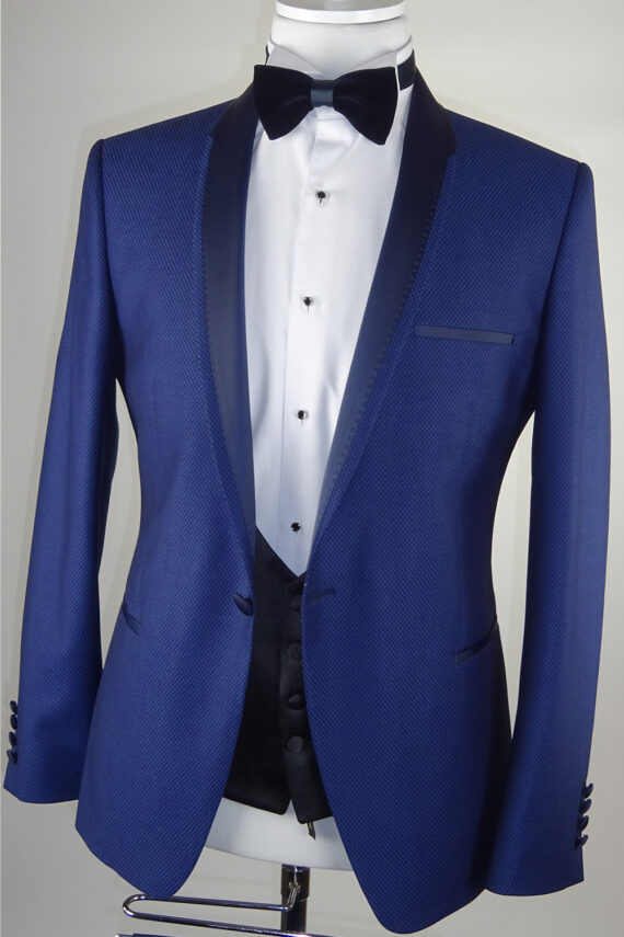 Blue Wedding Tuxedo Navy Lapel - Tom Murphy's Formal and Menswear
