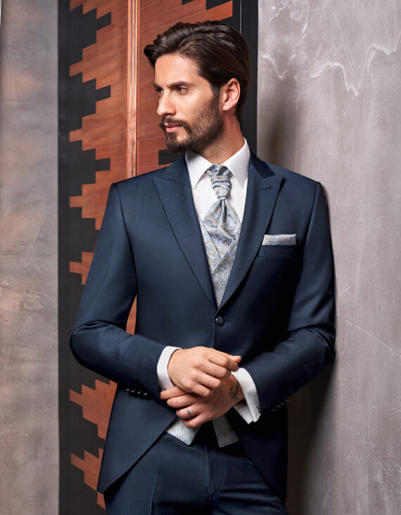 Mid Blue 3 piece Wedding Suit - Tom Murphy's Formal and Menswear