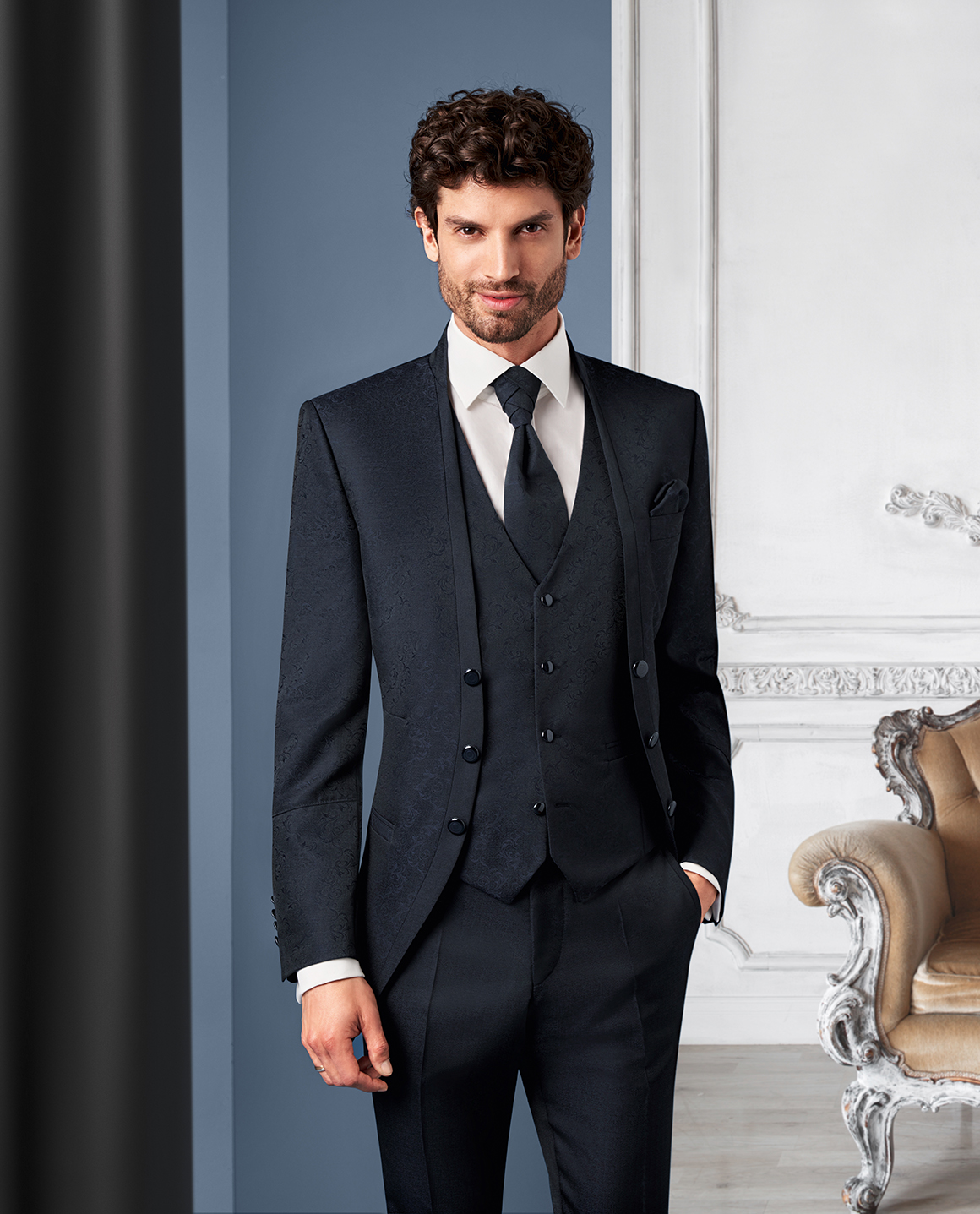 Night Blue Royal 3 piece Wedding Suit - Tom Murphy's Formal and Menswear