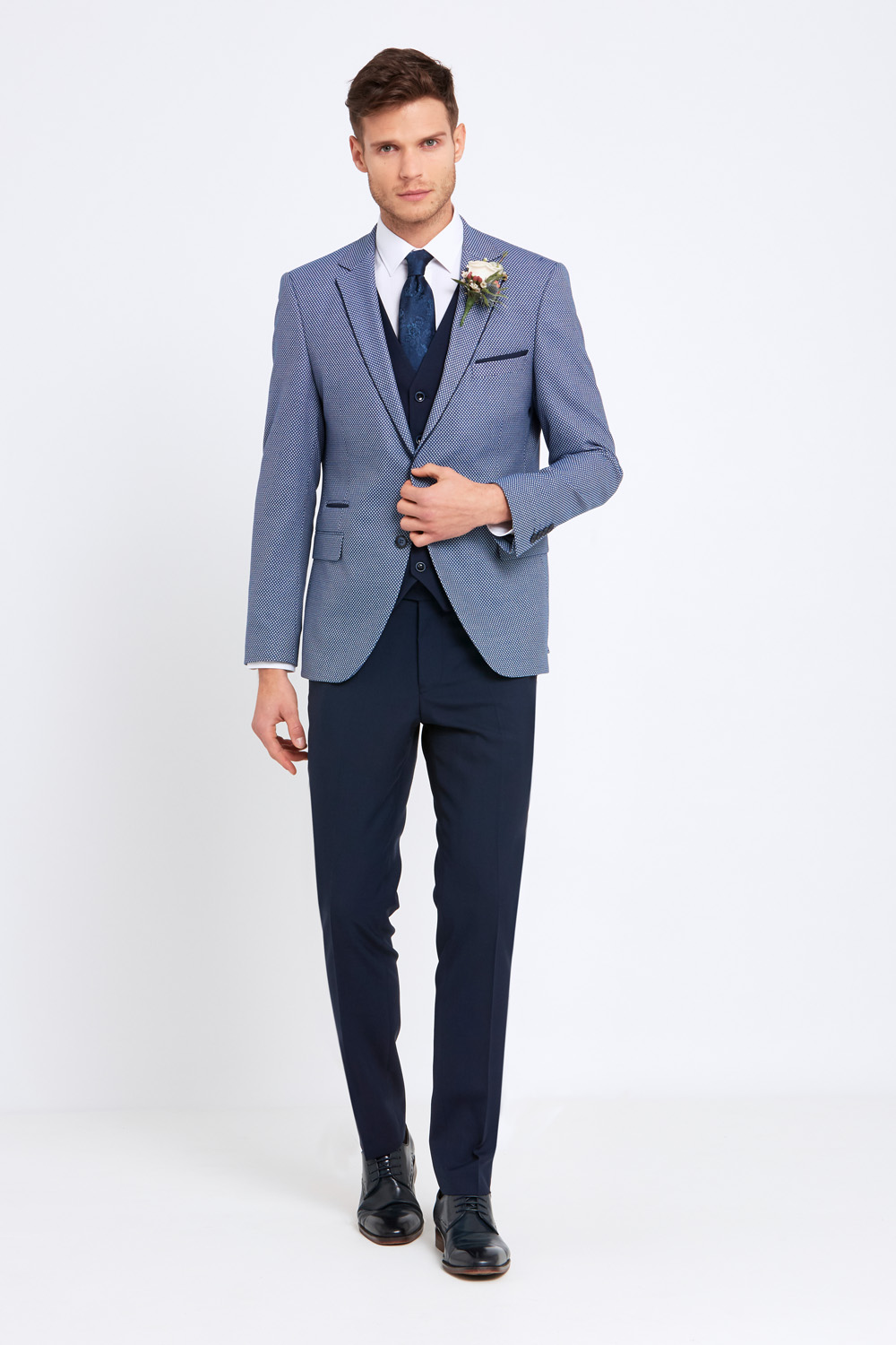 Alexander Blue 3 Piece Suit - Tom Murphy's Formal and Menswear
