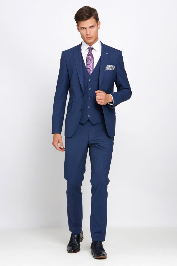 Franklin Petrol Blue 3 Piece Suit - Tom Murphy's Formal and Menswear