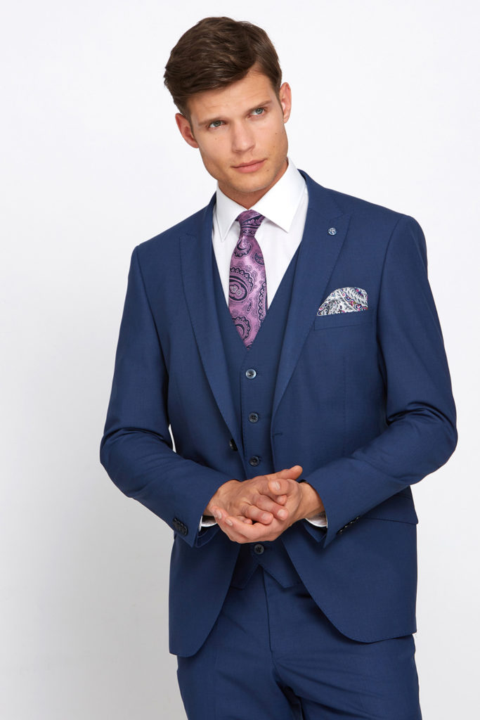 Franklin Petrol Blue 3 Piece Suit - Tom Murphy's Formal and Menswear