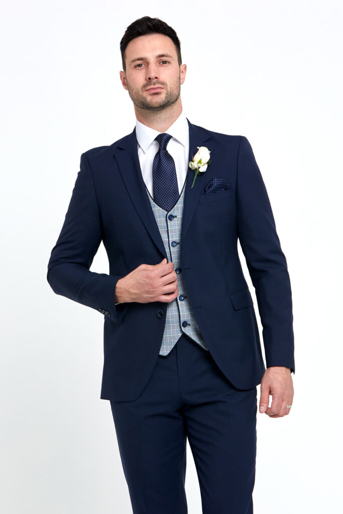 Raymond Navy 3 Piece Wedding Suit - Tom Murphy's Formal and Menswear