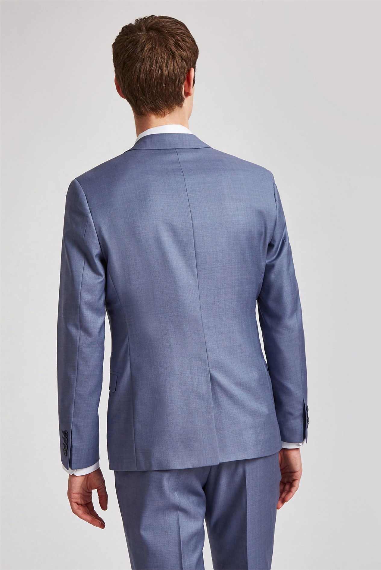 Ted Baker  Ted Baker Men's Pale Blue 2 Piece Slim Fit Suit - MENSWEARR